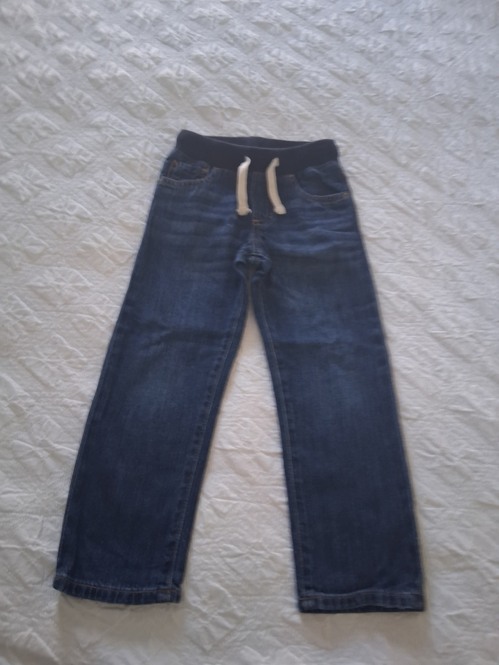 GAP Kids Boys' Dark Blue Pull-On Jeans with Contrast Elastic Waistband  5 Years